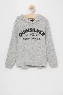 Bluzy damskie - Quiksilver Bluza dziecięca kolor szary - grafika 1