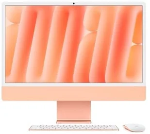 APPLE iMac Z1EW 59,62cm 23,5Zoll Standardglas M4 10C CPU/10C GPU/16C N.E. 16GB 512GB SSD Gbit Eth MM NumKey TID DE Orange Z1EW-Z1EWD/A-07H1VR - Zestawy komputerowe - miniaturka - grafika 1