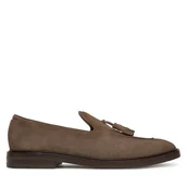 Półbuty męskie - Mokasyny BOSS Cassian Loaf Sdts 50539275 Beżowy - miniaturka - grafika 1