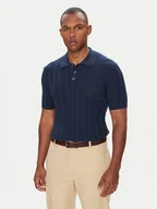 Koszulki męskie - Baldessarini Polo B4 50024.5232 Granatowy Slim Fit - miniaturka - grafika 1
