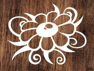 Kwiat- wycinanka z kartonu - Zabawki kreatywne - miniaturka - grafika 1