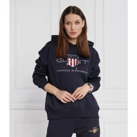 Bluzy damskie - Gant Bluza | Regular Fit - miniaturka - grafika 1