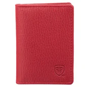 Etui na dokumenty i karty - Małe damskie etui na karty zbliżeniowe RFID (czerwony) - miniaturka - grafika 1