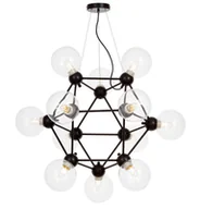 Lampy sufitowe - NOWOCZESNA LAMPA WISZĄCA CZARNA ZODIAK NEO - miniaturka - grafika 1