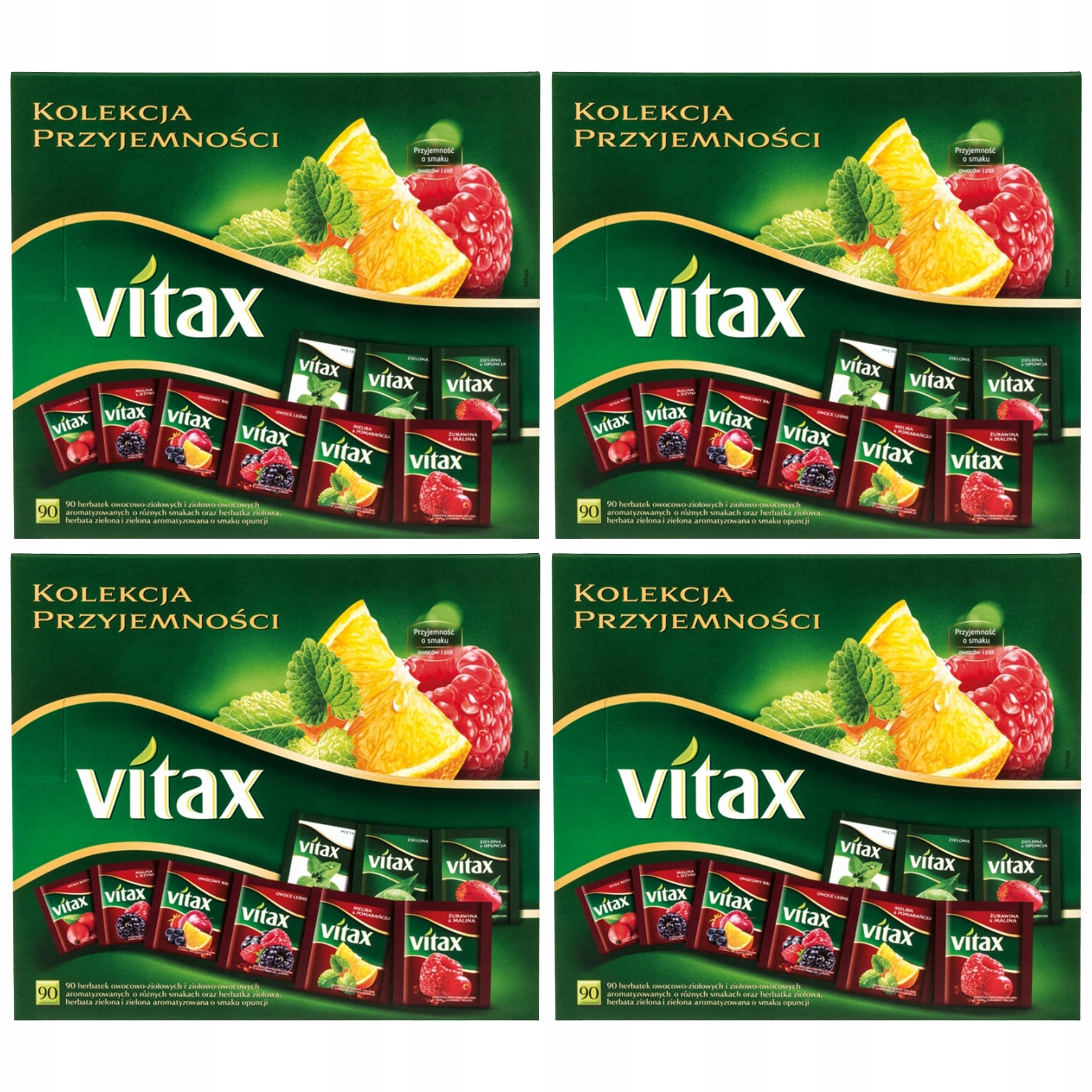 Zestaw prezentowy Vitax 4x Kolekcja przyjemności 90 kopert naklejka