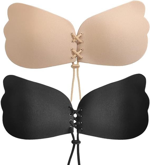 Stanik Biustonosz Samonośny Push-Up Bez Ramiączek 2 sztuki rozmiar E