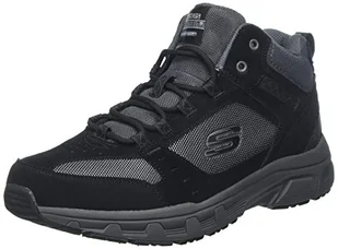 Skechers Oak Canyon Ironhide wysokie trampki męskie, Black Suede Mesh Pu Charcoal Trim, 43 EU - Trampki męskie - miniaturka - grafika 1