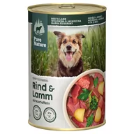 Mokra karma dla psów - Pure Nature Adult, 6 x 400 g - Wołowina i jagnięcina - miniaturka - grafika 1