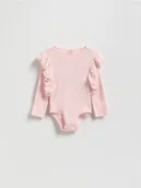 Body dla niemowląt - Reserved - Body z falbanką - pastelowy róż - miniaturka - grafika 1