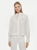 Koszule damskie - Tommy Hilfiger Koszula WW0WW41832 Biały Relaxed Fit - miniaturka - grafika 1