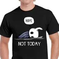 Koszulki męskie - P346 KOSZULKA MĘSKA CZARNA Śmieszna Not Today Hollow Knight Premium M - miniaturka - grafika 1