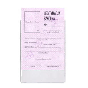 Kieszeń etui okładka na legitymację szkolną 7,7x10,8cm - Dyplomy i okładki - miniaturka - grafika 1