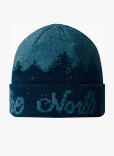 Czapka zimowa The North Face Cabin Mountainscape Beanie - midnight petrol/algae blue - Czapki męskie - miniaturka - grafika 1
