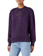 Bluzy damskie - Replay Bluza damska, 180 fioletowy, M - miniaturka - grafika 1