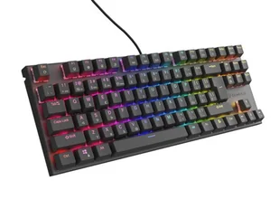 KLAWIATURA DLA GRACZY GENESIS THOR 303 TKL CZ/SK PODŚWIETLENIE RGB MECHANICZNA SILENT SWITCH CZARNA - Klawiatury - miniaturka - grafika 1