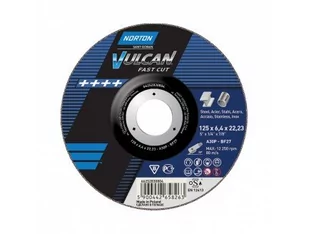 NORTON VULCAN Tarcza do szlifowania stali T27 śr. 125 mm VULCAN - Tarcze do pił - miniaturka - grafika 1