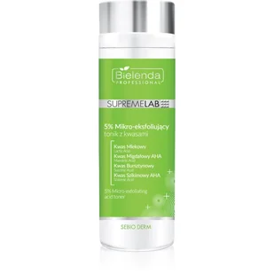 Bielenda PROFESSIONAL SUPREMELAB SUPREMELAB TONIK Z KWASAMI MIKRO-EKSFOLIUJĄCY 5% 200ML 5902169048037 - Toniki i hydrolaty do twarzy - miniaturka - grafika 1