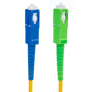 Patchcord światłowód kabel Maclean, SC/APC-SC/UPC SM 9/125 LSZH, jednomodowy, długość 10m, simplex, G657A2, MCTV-404 - Patchcordy - miniaturka - grafika 1