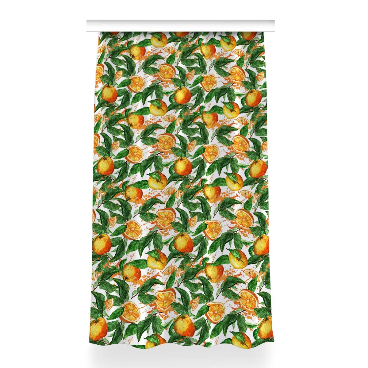 Klasyczna zasłona kolory Pomarańcze dekor 150x260, Fabricsy