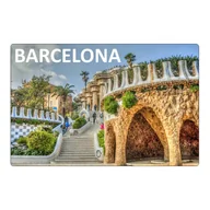 Magnesy - Magnes na lodówkę Barcelona Park Güell Hiszpania - miniaturka - grafika 1
