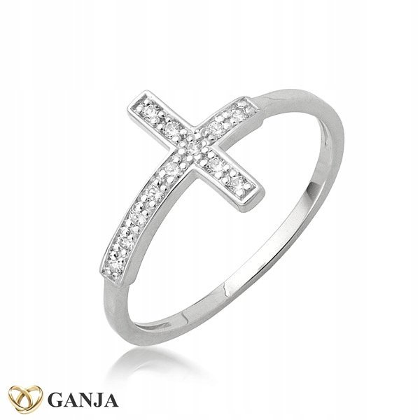 Pierścionek z krzyżykiem , próba AG925