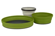 Kuchnia turystyczne i akcesoria - Sea To Summit Zestaw składanych naczyń X-Set 3pc AXSET3/OL/UNI - miniaturka - grafika 1