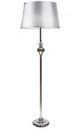 Lampy stojące - lampa Srebrna podłogowa z abażurem T031 Subilu - miniaturka - grafika 1