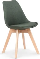 Krzesła - Halmar Krzesło do jadalni K303 - ciemnozielone - miniaturka - grafika 1