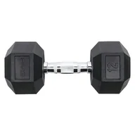 Hantle i ciężarki - Hantla HMS Hex Pro Black (12 kg) - miniaturka - grafika 1