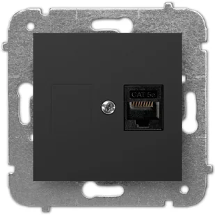 Elektro-Plast Gniazdo komputerowe RJ45 Carla czarne - Gniazdka elektryczne Elektro-Plast Gniazdo komputerowe RJ45 Carla czarne - Gniazdka elektryczne - miniaturka - grafika 1