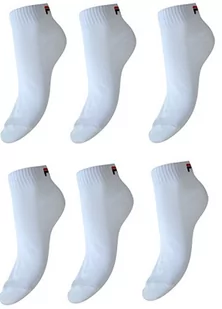 Fila Fila Unisex F9300 skarpety uniwersalne biały biały 39-42 F9300 QUARTER PLAIN SOCKS 300 39/42 - Skarpetki damskie - miniaturka - grafika 1