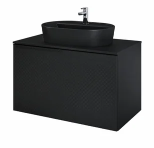 Elita Glam szafka 90 1S + 1S black matt 168387 5907546872212 - Szafki łazienkowe - miniaturka - grafika 1