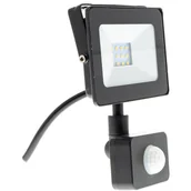 Lampy ogrodowe - Lampa LED, Naświetlacz, flood 10W 4000K PIR RSL 246, czujnik ruchu, RETLUX - miniaturka - grafika 1