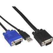 Przełączniki KVM - InLine Przełącznik Kabel KVM Zestaw USB do 19" długości 3m Przełącznik KVM 60667E - miniaturka - grafika 1