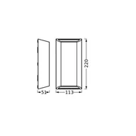 Lampy ogrodowe - OSRAM Kinkiet zewnętrzny LED ENDURA STYLE IDAR, aluminiowy / szary / cynkowy, tworzywo sztuczne, nowoczesny - miniaturka - grafika 1