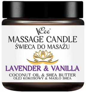 Nawilżająca świeca do masażu VCee 80 g - różne zapachy - Lavender & Vanilla - Olejki i świece do masażu - miniaturka - grafika 1