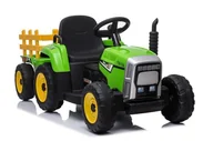 Akcesoria rowerowe - Traktor na Akumulator z Przyczepą XMX611 Zielony - miniaturka - grafika 1