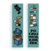 Zakładki do książek - Zakładka kartonowa - Poczuj magię książek - gadżet - miniaturka - grafika 1