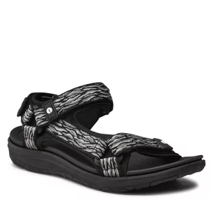 Hi-Tec Sandały Hanar SL-SS22-HT-03 Black/Grey - Sandały damskie - miniaturka - grafika 1