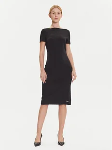 Calvin Klein Sukienka koktajlowa LV044D063G Czarny Slim Fit - Sukienki - miniaturka - grafika 1