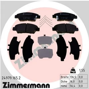 Klocki hamulcowe - komplet ZIMMERMANN 24979.165.2 - Klocki hamulcowe - miniaturka - grafika 1