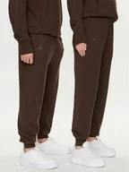 Spodnie sportowe męskie - Pangaia Spodnie dresowe Archive Recycled Cashmere Brązowy Loose Fit - miniaturka - grafika 1