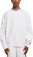 Bluzy męskie - STARTER BLACK LABEL Męska bluza Starter Jaquard Rib Crewneck Sweatshirt, biała, XXL - miniaturka - grafika 1