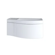 Szafki łazienkowe - Szafka łazienkowa pod umywalkę Devo Vena Arte 2.0 110 cm prawa arctic white VA2-SU1D2SP-F01L65 - miniaturka - grafika 1