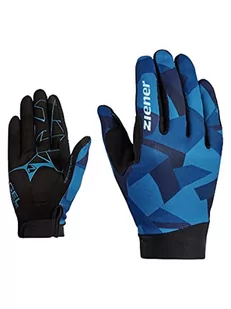 Ziener CNUT męskie rękawiczki rowerowe/górskie/rowerowe | długie rękawiczki z funkcją dotykową – oddychające, amortyzujące, Galaxy Blue, 10 - Rękawiczki - miniaturka - grafika 1