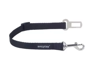 Ami Play Smycz asekuracyjna Basic XL Czarna 45-65 x 2,5 cm - Smycze dla psów - miniaturka - grafika 1