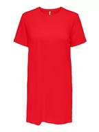 Sukienki - ONLY Women's ONLMAY S/S June Dress Box JRS, sukienka High Risk Red, XS, czerwony (high risk red), XS - miniaturka - grafika 1