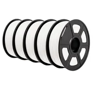 Filamenty i akcesoria do drukarek 3D - Filament PLA do drukarek 3D, przyjazny dla środowiska, wysoka wytrzymałość, wszechstronne zastosowanie, PLA biały - miniaturka - grafika 1