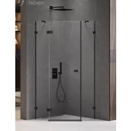 Kabiny prysznicowe - New Trendy EXK-3874 KABINA AVEXA BLACK PI$735CIOKąTNA P 80x80x200 CZYSTE 6mm ACTIVE SHIELD - miniaturka - grafika 1
