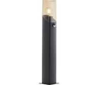 Lampy ogrodowe - Brilliant - Lampa zewnętrzna z czujnikiem MINOU 1xE27/10W/230V IP44 czarna/dym - miniaturka - grafika 1